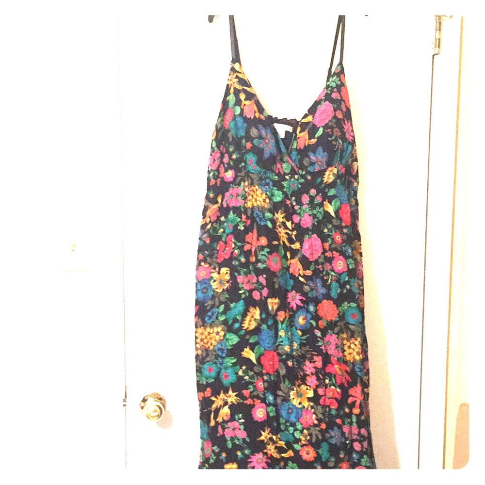 Black Floral Maxi Dress